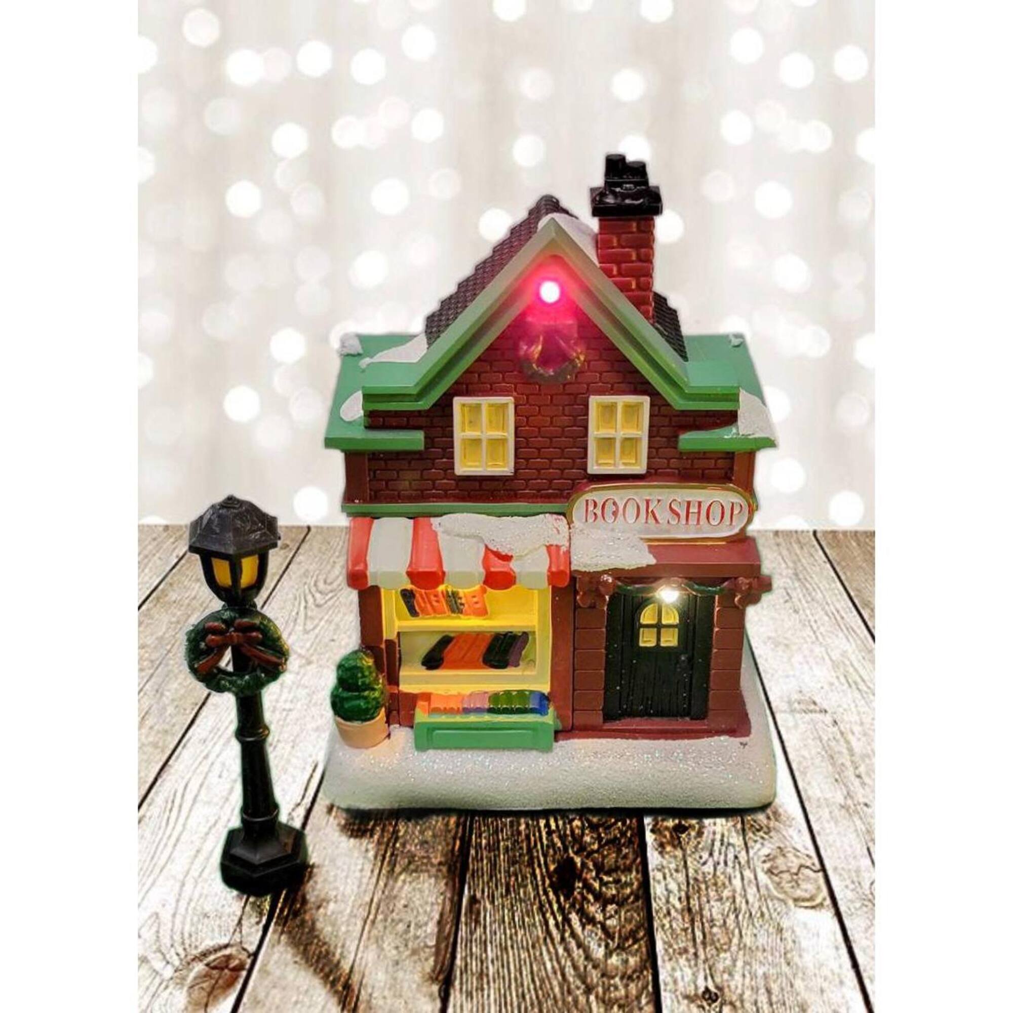 Wizardi Christmas Village Set with LED Lights
